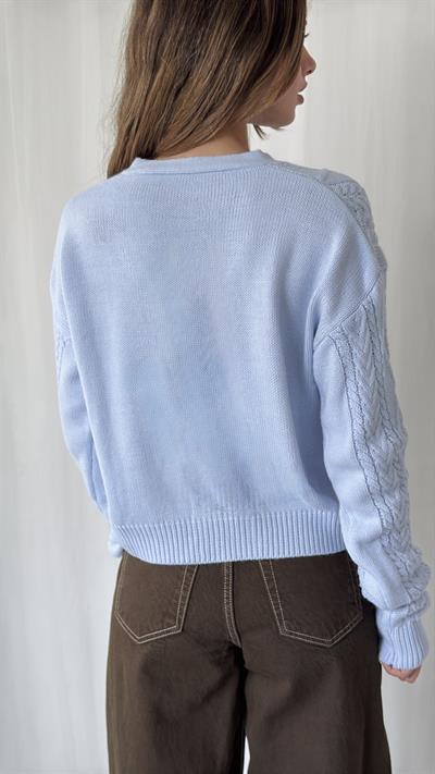 Retrobird Önden Bağlamalı Mavi Hırka