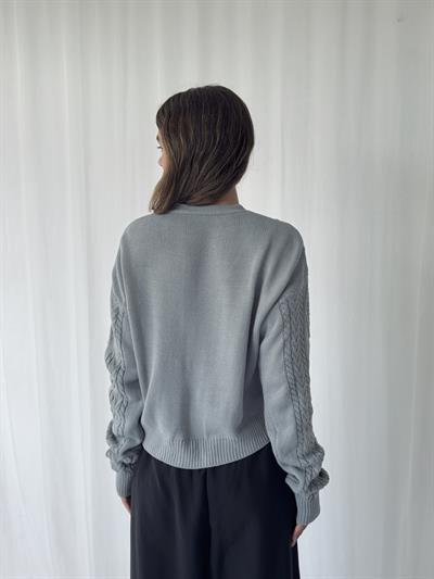 Retrobird Önden Bağlamalı Gri Hırka