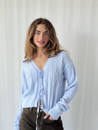 Retrobird Önden Bağlamalı Mavi Hırka