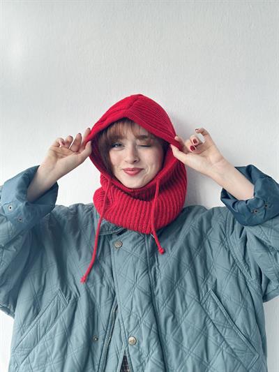  Retrobird Knitted Red Unisex Ski Mask