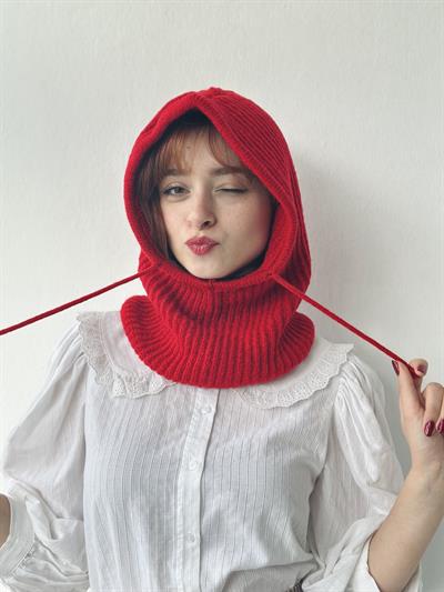  Retrobird Knitted Red Unisex Ski Mask