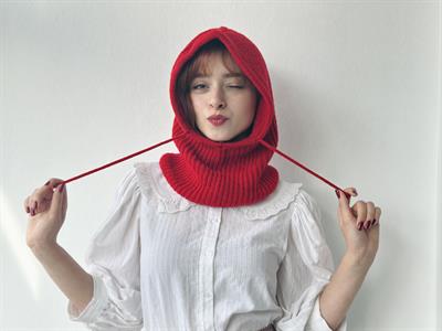  Retrobird Knitted Red Unisex Ski Mask