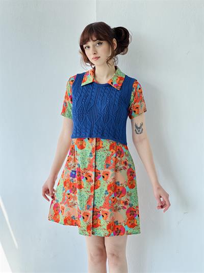 Retrobird Örgü Triko Mevsimlik Saks Mavisi Süveter