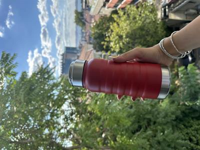 Retrobird Outdoor Camping Stainless Steel Burgundy Thermos 400 ML