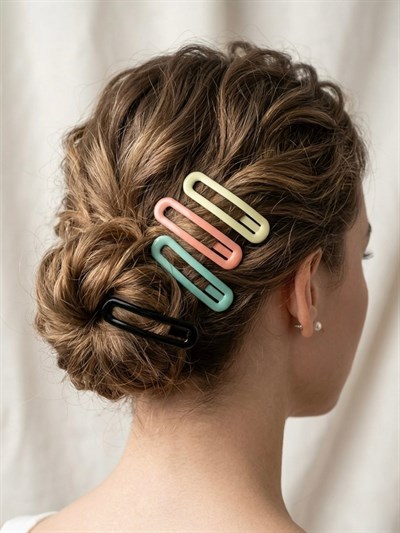 Retrobird Pastel Minimal Çok Renkli Toka Seti – 6lı