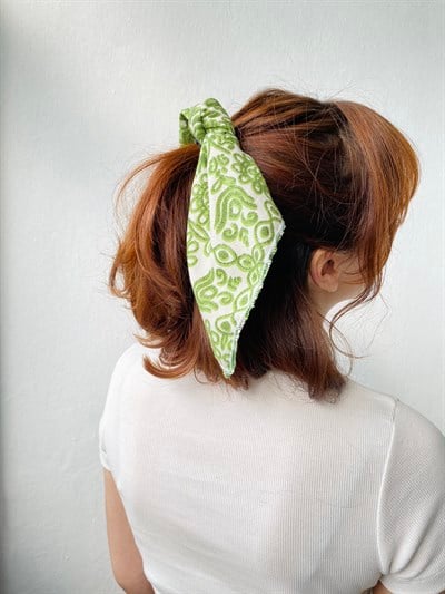 Retrobird Green Colored Buckle and Scarf Elastic Scarf Buckle