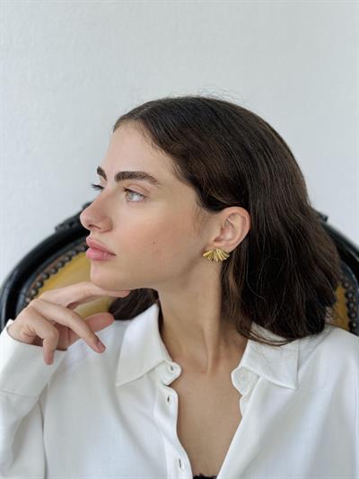 Retrobird Yellow Retro Model Steel Earrings