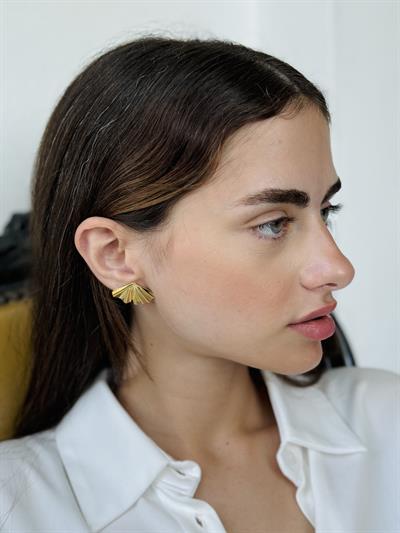 Retrobird Yellow Retro Model Steel Earrings
