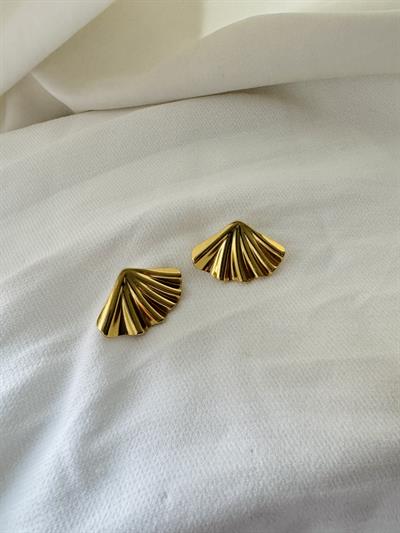 Retrobird Yellow Retro Model Steel Earrings