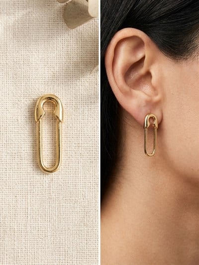 Retrobird Retro Model Gold Color Earrings