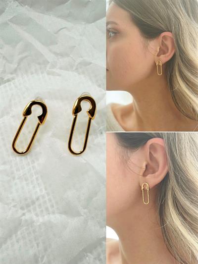 Retrobird Retro Model Gold Color Earrings