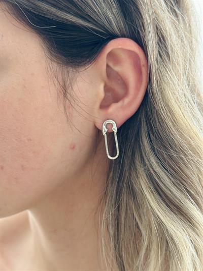 Retrobird Retro Model Silver Color Earrings