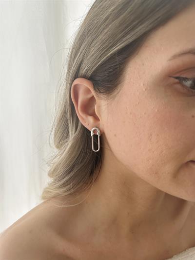 Retrobird Retro Model Silver Color Earrings