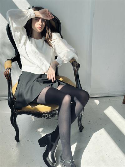 Retrobird Black Trendy Tights