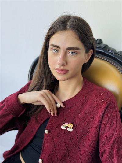 Retrobird Design Gold Rainbow Brooch Lapel Pin