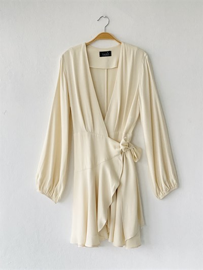 Retrobird Ashley Double Breasted Ecru Dress