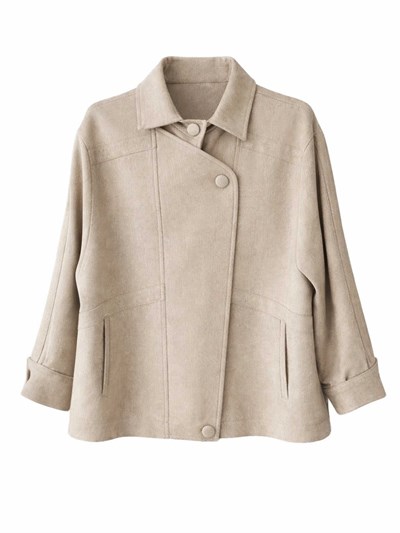 Retrobird Design Beige Bomber Jacket