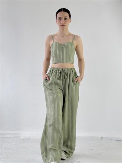 Retrobird Tasarım Bol Kesim Çağla Pantolon