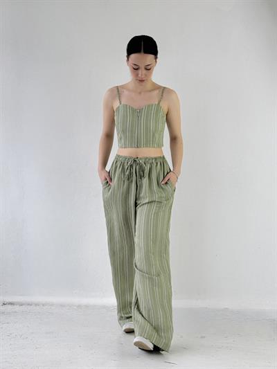 Retrobird Tasarım Bol Kesim Çağla Pantolon