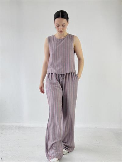 Retrobird Tasarım Bol Kesim Somon Pantolon