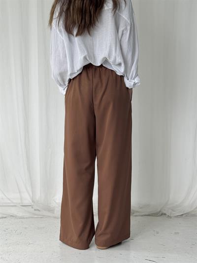 Retrobird Tasarım Bol Kesim Açık Kahve Relax Pantolon