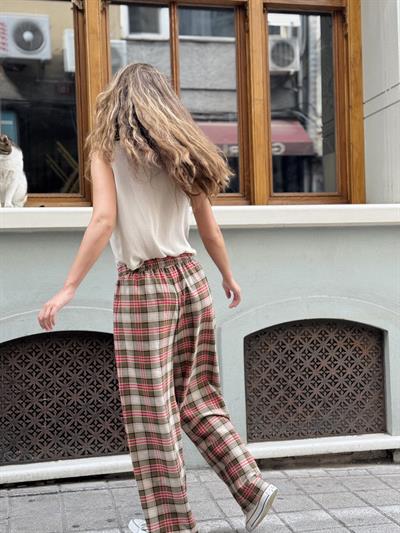 Retrobird Tasarım Bol Kesim Karışık Renkli Relax Pantolon