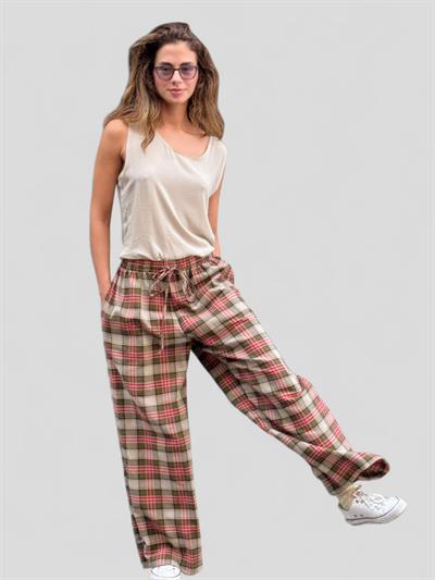 Retrobird Tasarım Bol Kesim Karışık Renkli Relax Pantolon