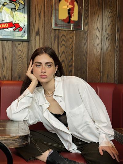 Retrobird Design Boyfriend Ecru Shirt