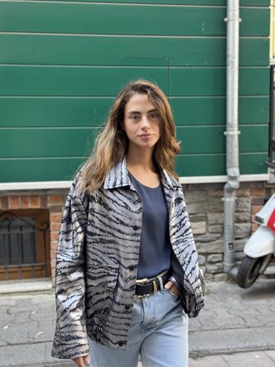 Retrobird Design Silver Brooklyn Bomber Jacket