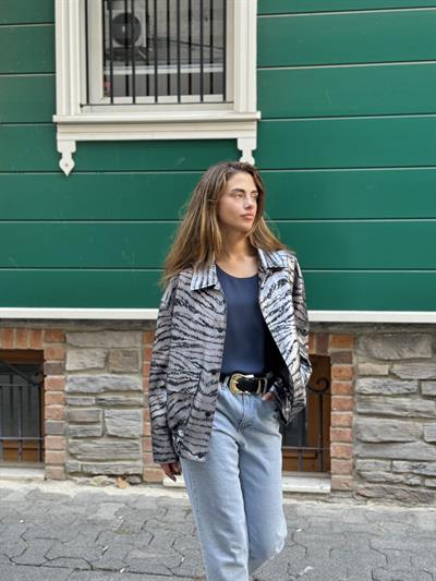 Retrobird Design Silver Brooklyn Bomber Jacket