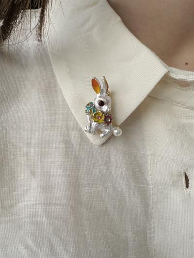 Retrobird Design Colorful Brooch Lapel Pin