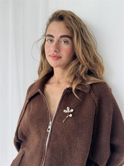 Retrobird Design Multicolored Brooch Lapel Pin