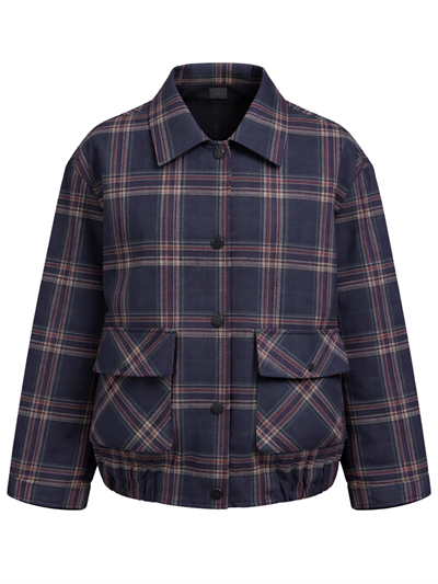 Retrobird Design Multicolored Plaid Brooklyn Bomber Jacket