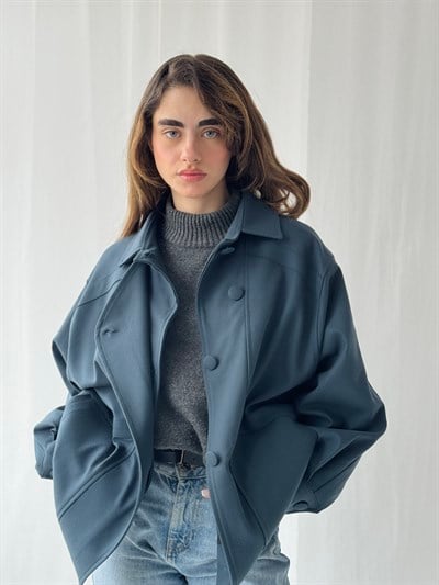 Retrobird Design Indgo Bomber Jacket