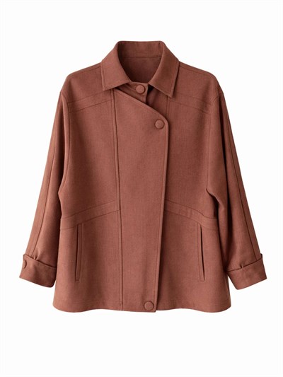 Retrobird Design Reddish Brown Bomber Jacket