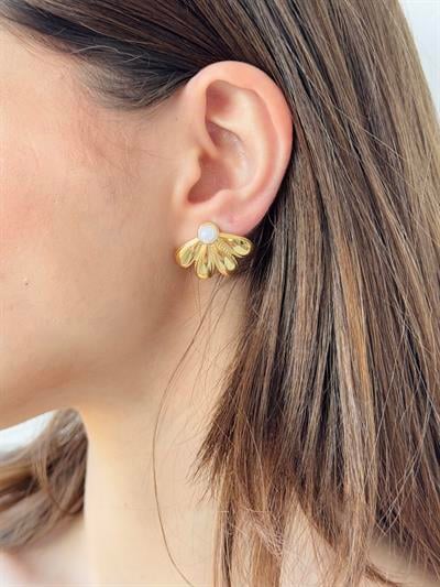 Retrobird Pearl Colored Earrings