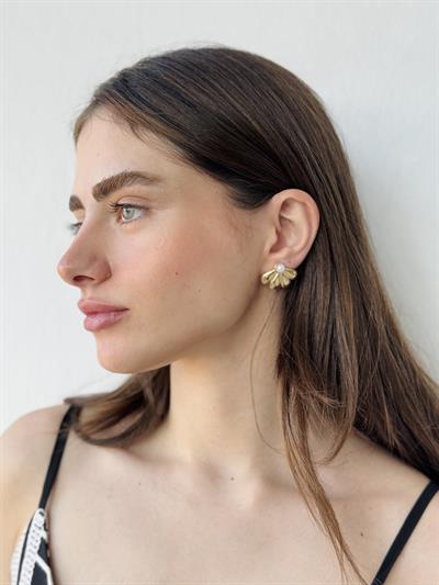 Retrobird Pearl Colored Earrings