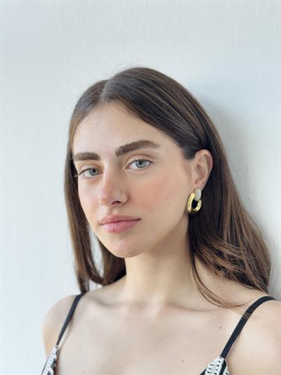 Retrobird Design Beige Earrings