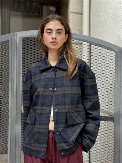 Retrobird Design Navy Blue Brooklyn Bomber Jacket