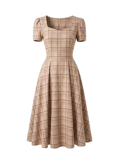 Retrobird Design Matilda Red Brown Long Dress