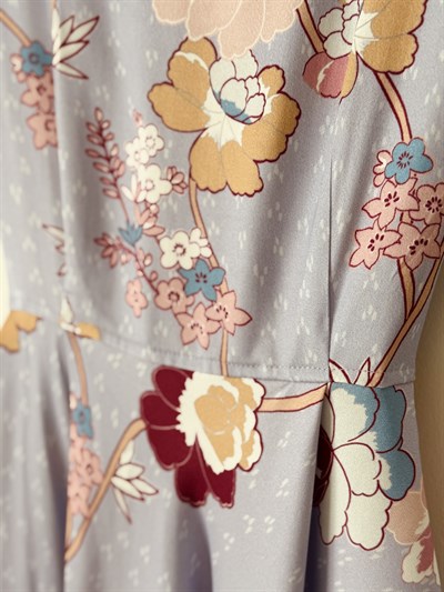 Retrobird Design Matilda Lilac Long Dress