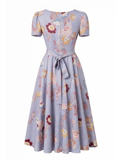 Retrobird Design Matilda Lilac Long Dress