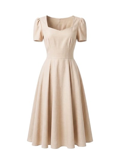 Retrobird Design Matilda Stone Colored Long Dress