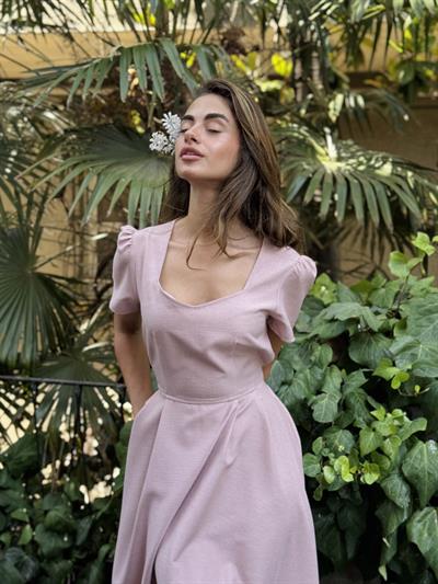 Retrobird Design Matilda Pink Long Dress