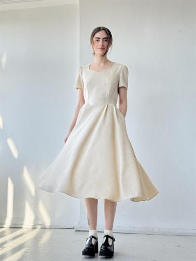 Retrobird Design Matilda Stone Colored Long Dress