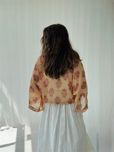 Retrobird Design Camel Mini Kimono