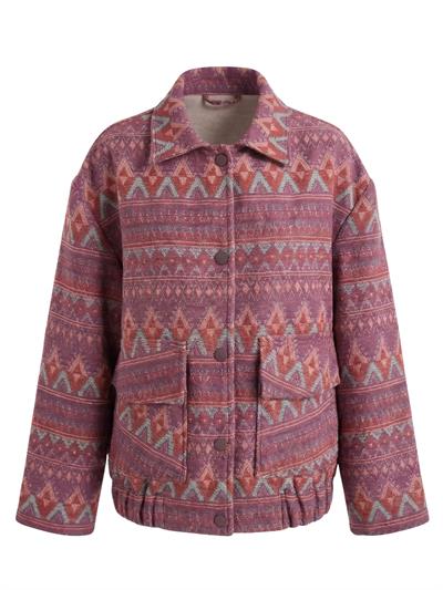 Retrobird Tasarım Pembe Brooklyn Bomber Ceket