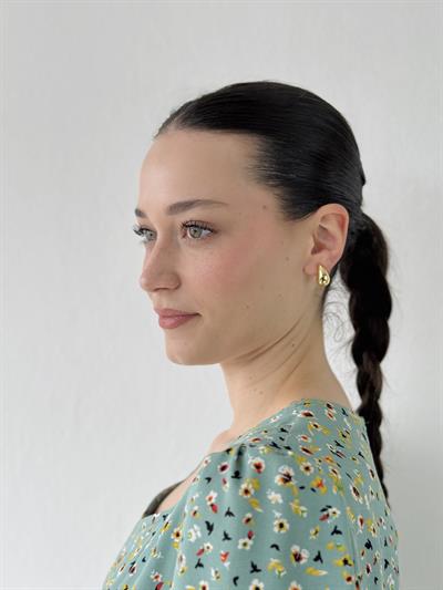 Retrobird Yellow Design Retro Drop Model Earrings