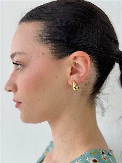 Retrobird Yellow Design Retro Drop Model Earrings