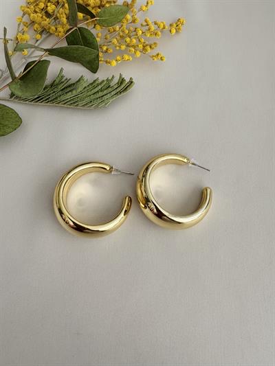 Retrobird Design Retro Model Large Bright Yellow Earrings